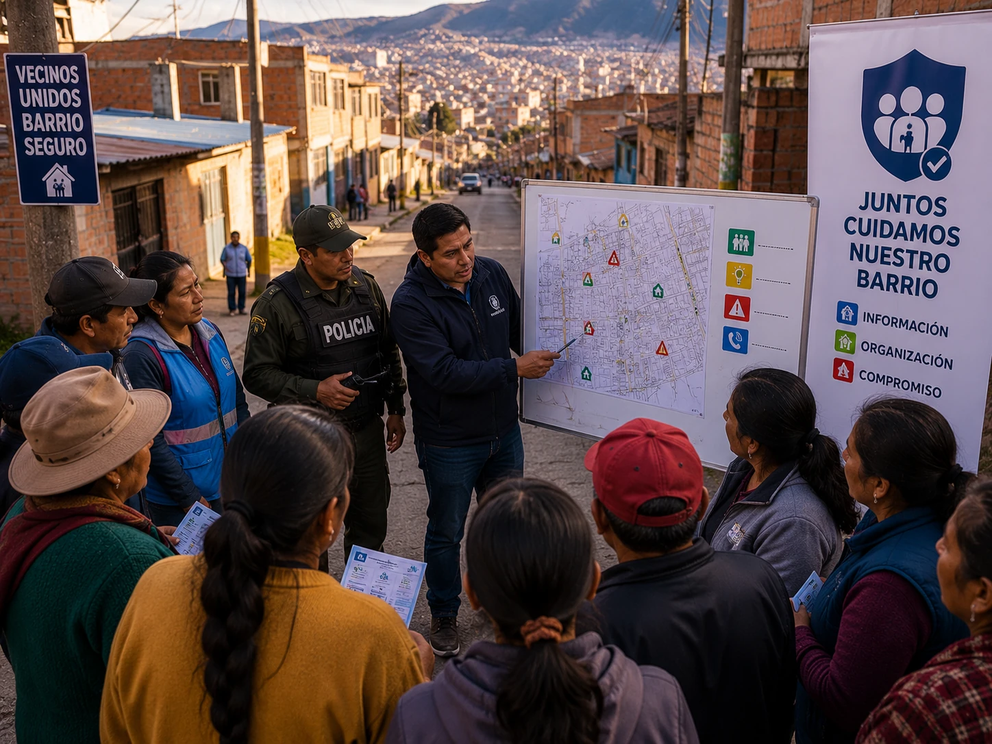 Barrios más seguros: información, organización y compromiso vecinal